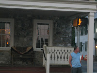 Hubby standing in front of the Inn